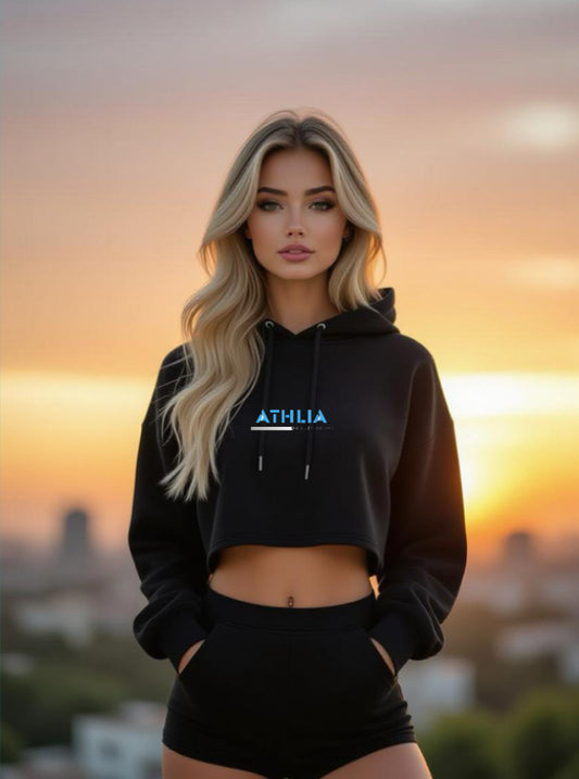 Premium ATHLIA Crop Top Hoodie
